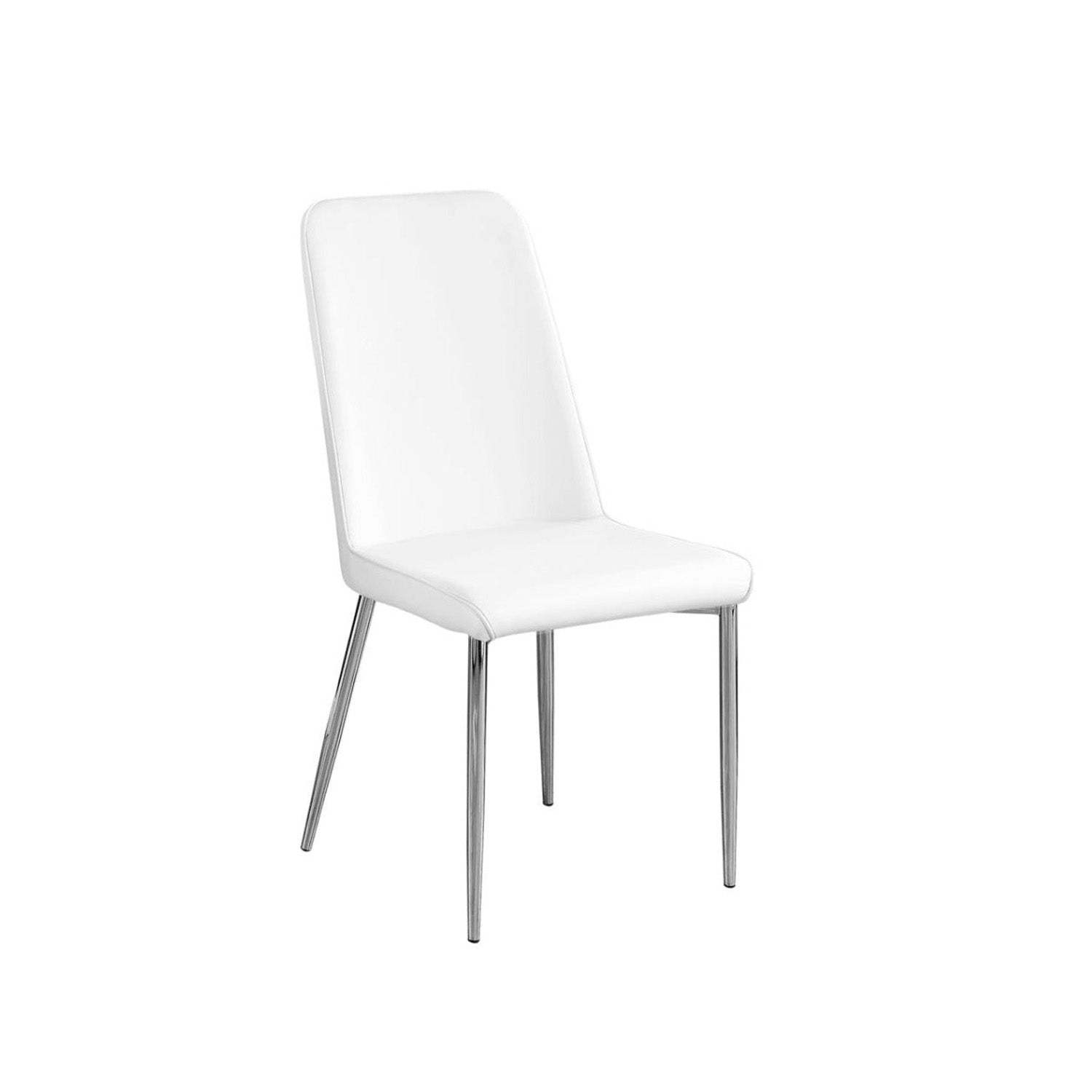 Elyse - Chaise de Salle à Manger - Simili-Cuir Blanc