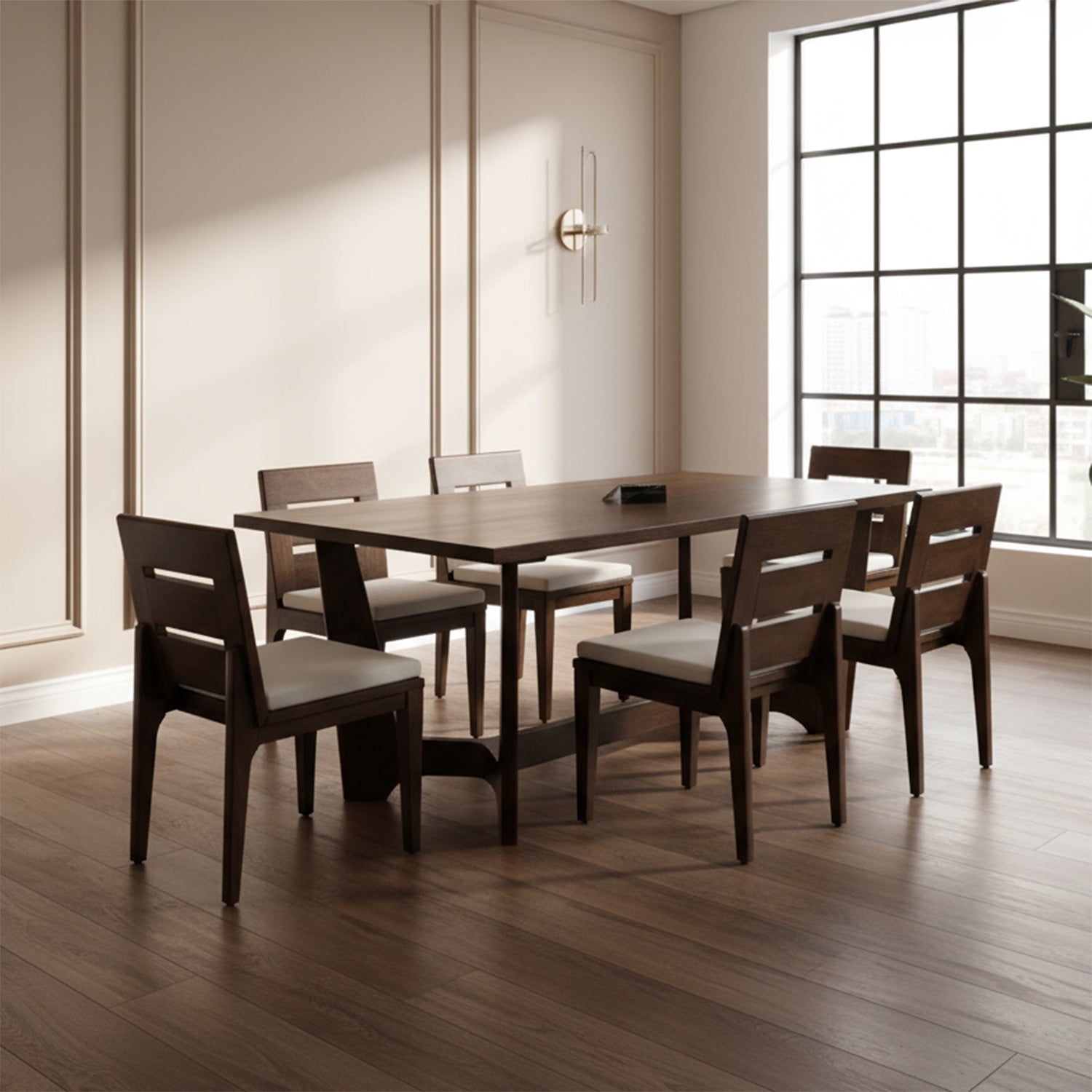 Selvino - Dining Room Set - Solid Walnut Wood