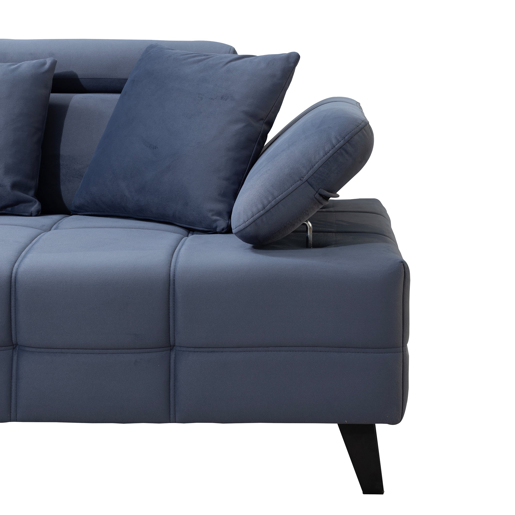 Luna - 3-seater sofa - Anthracite fabric