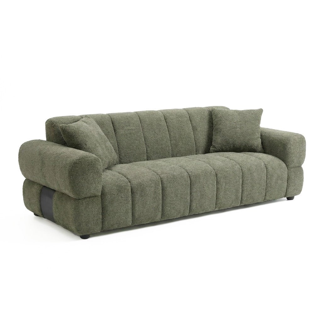 Avalon - Sofa - Green Bouclé Fabric