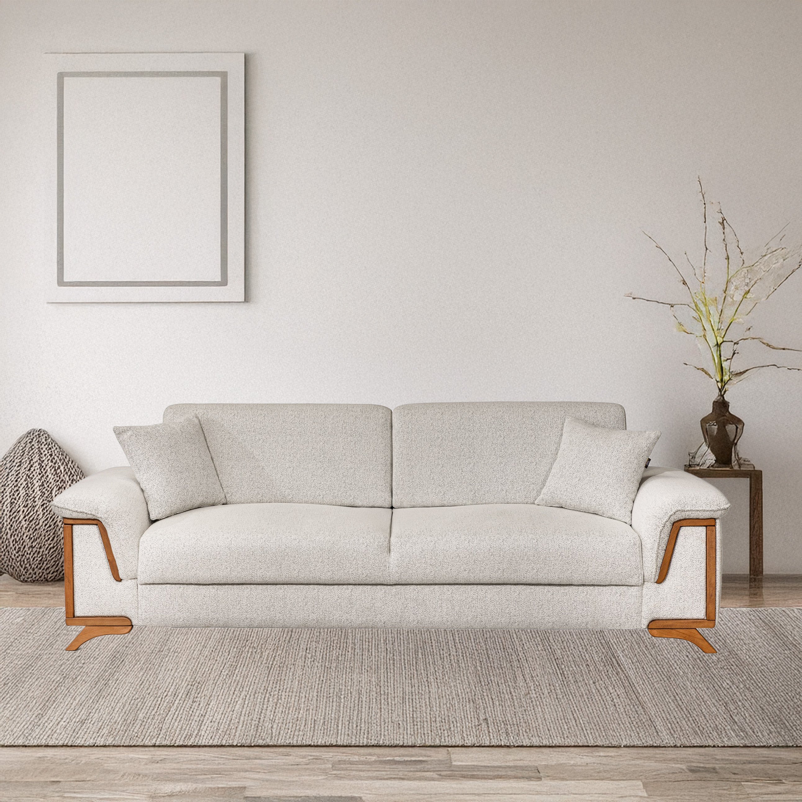 Damla - 3-seater sofa bed - Beige