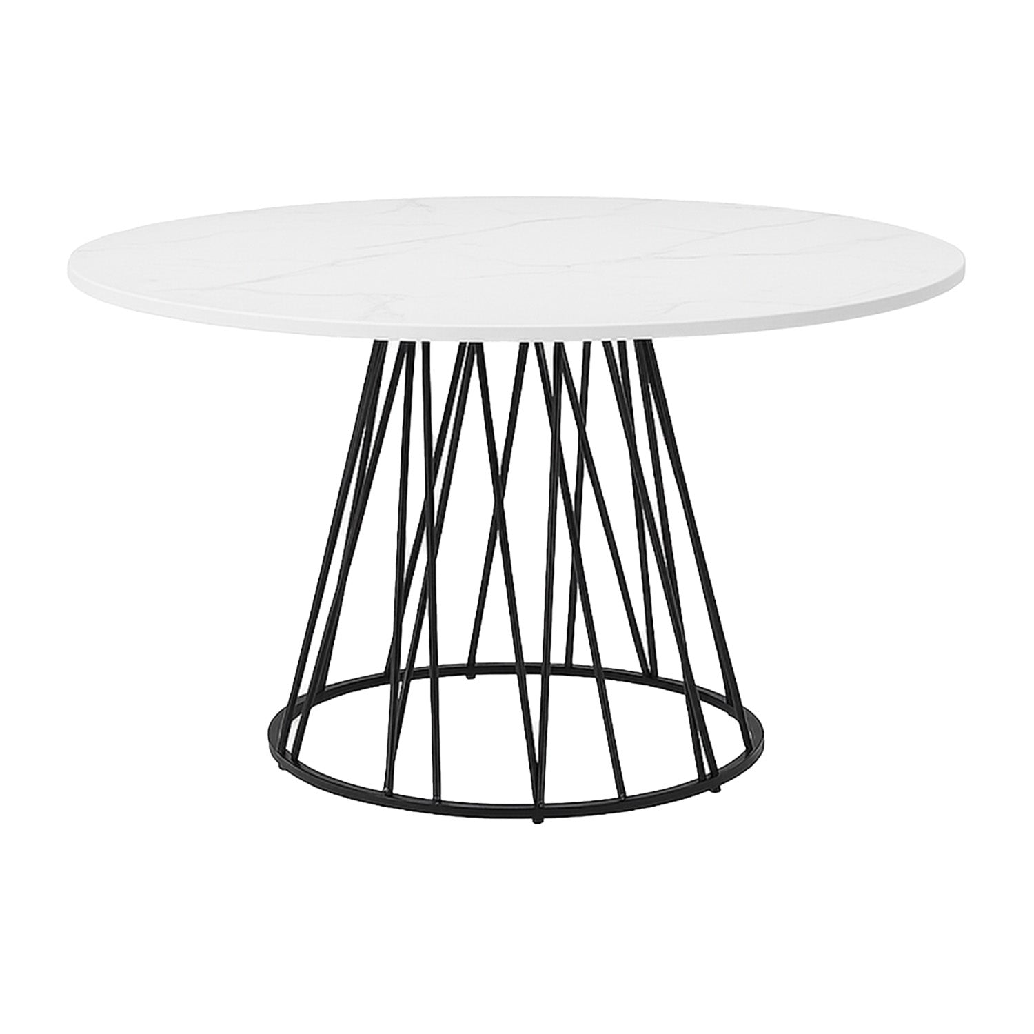 Pina - Round Dining Table - White
