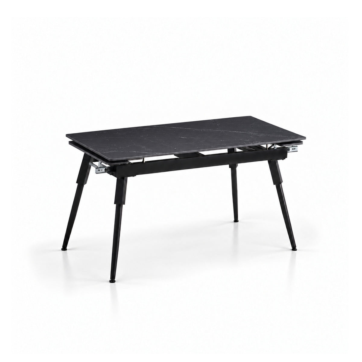 Maura - Extendable Dining Table - Black Marble