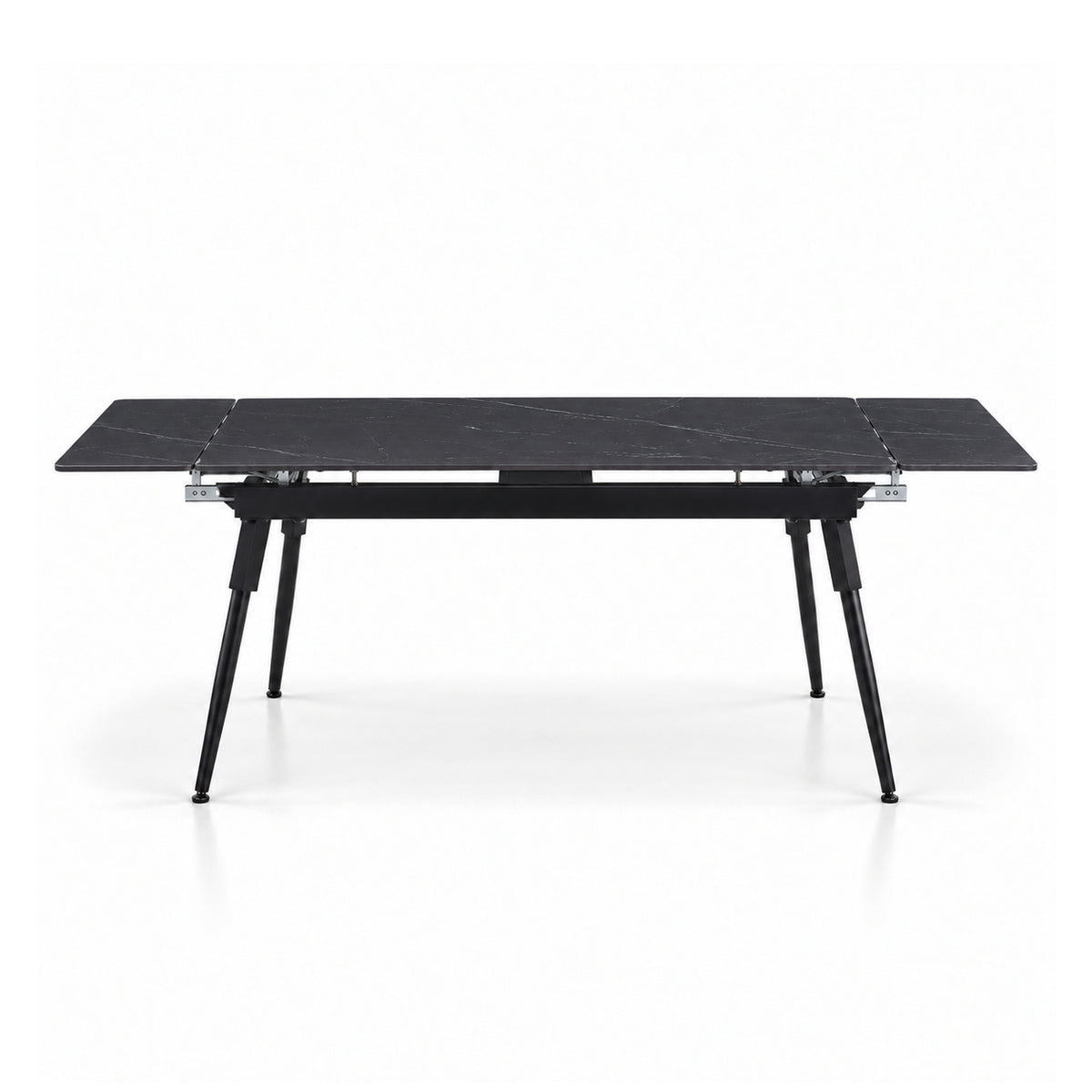 Maura - Extendable Dining Table - Black Marble