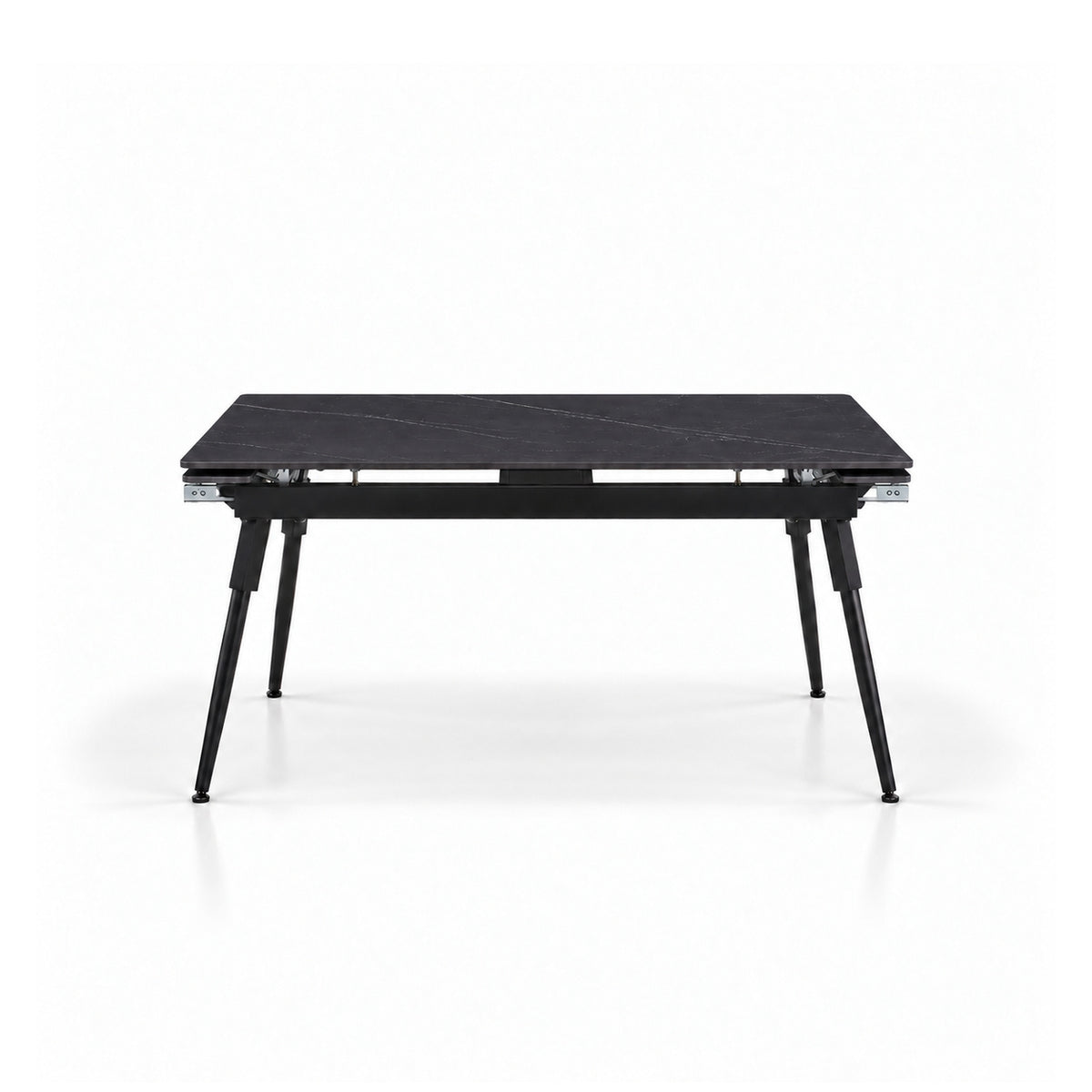 Maura - Extendable Dining Table - Black Marble
