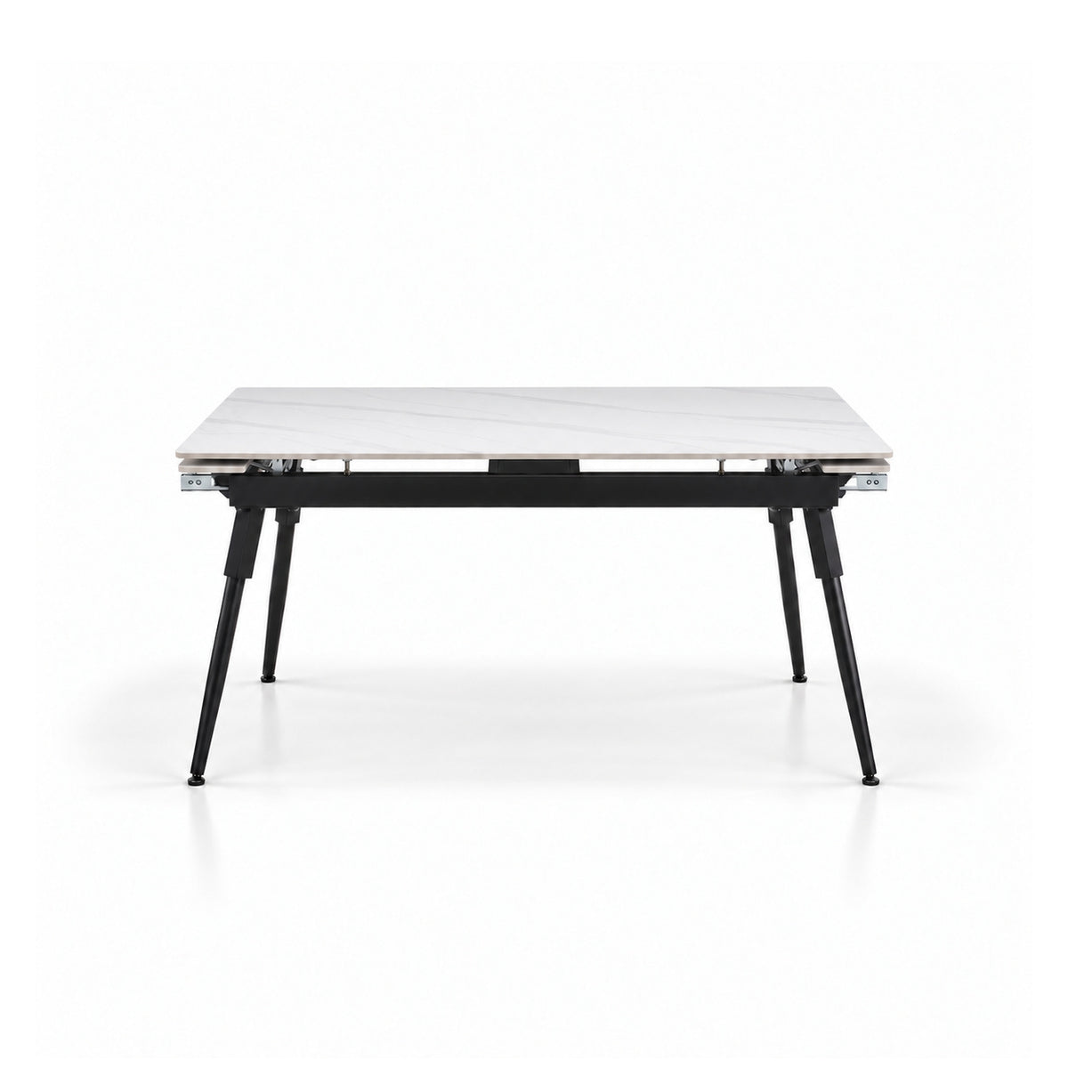 Maura/Aurora - Dining Room Set - White and Black Marble