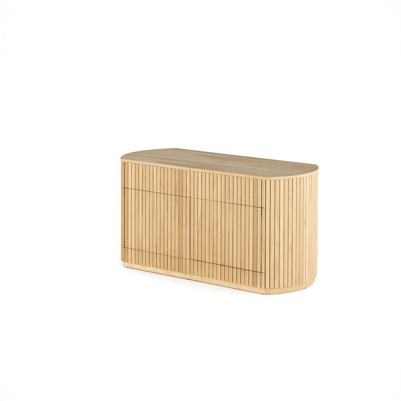 Transformer - Buffet Rond - Chêne Scandinave