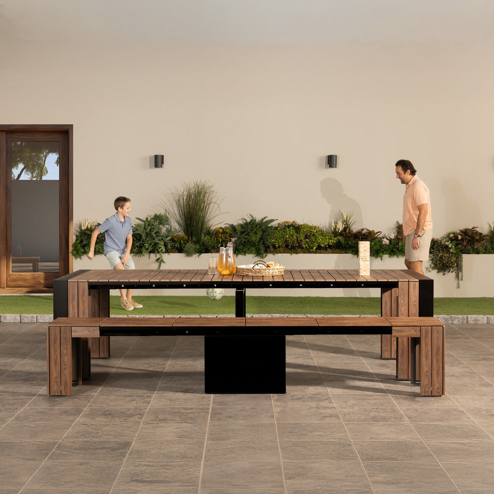 Transformer - Outdoor Bench - Dark Walnut