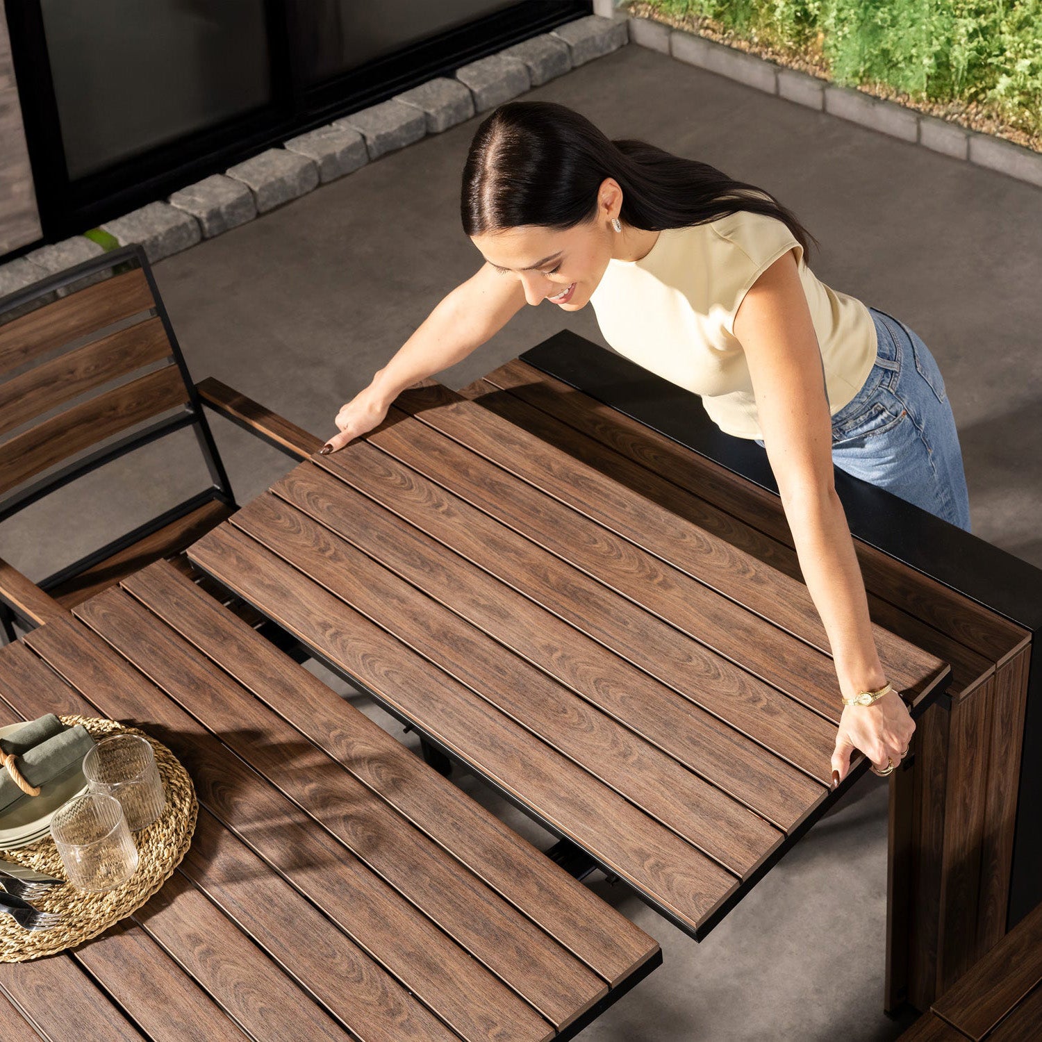 Transformer - Outdoor Table - Dark Walnut