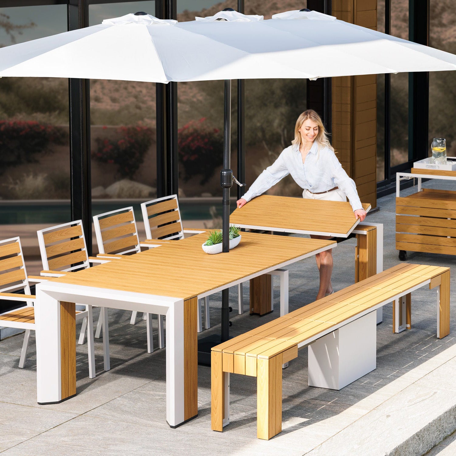 Transformer - Patio Umbrella - Natural