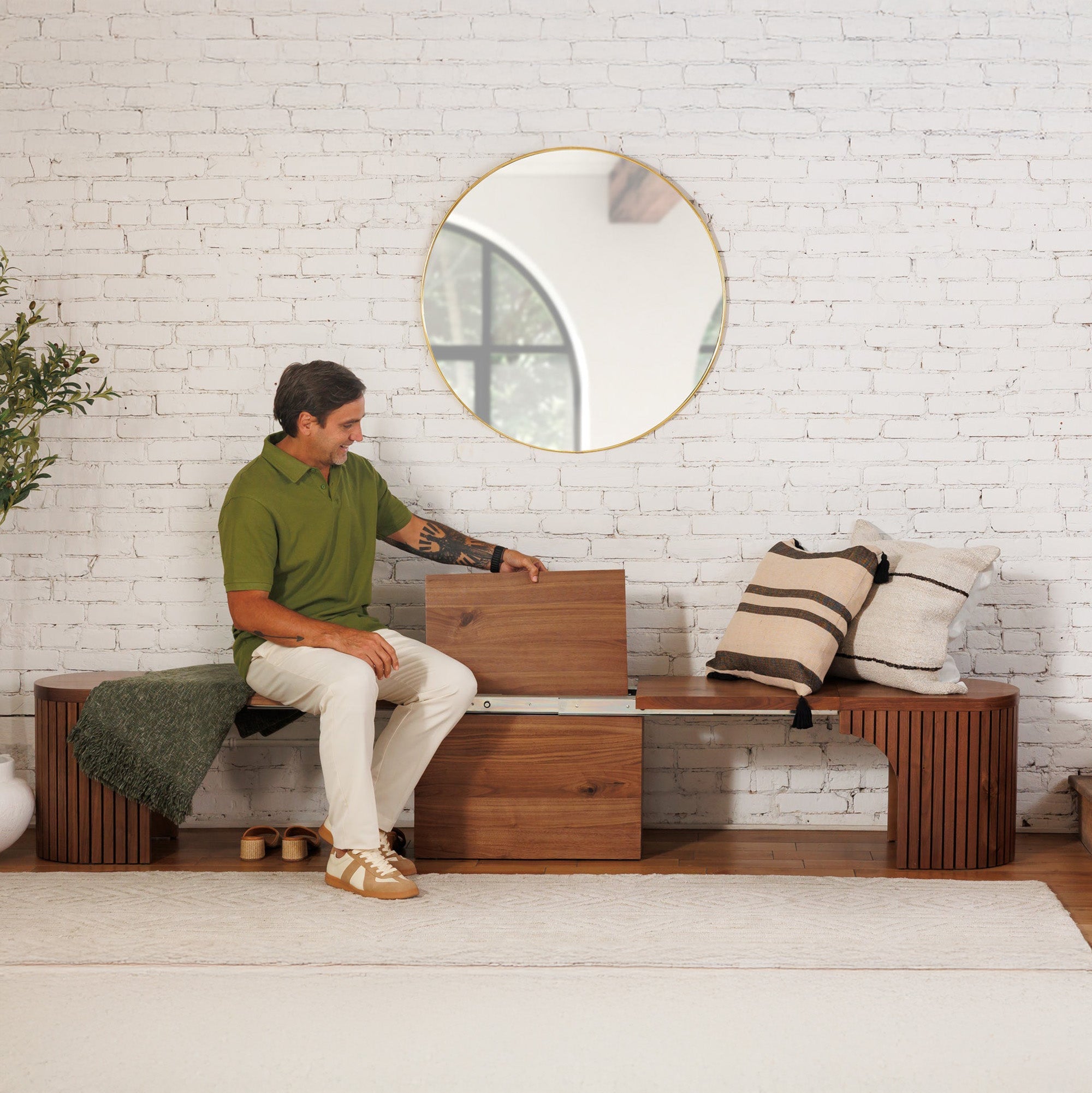 Transformer - Banc Rond - Noyer Royale