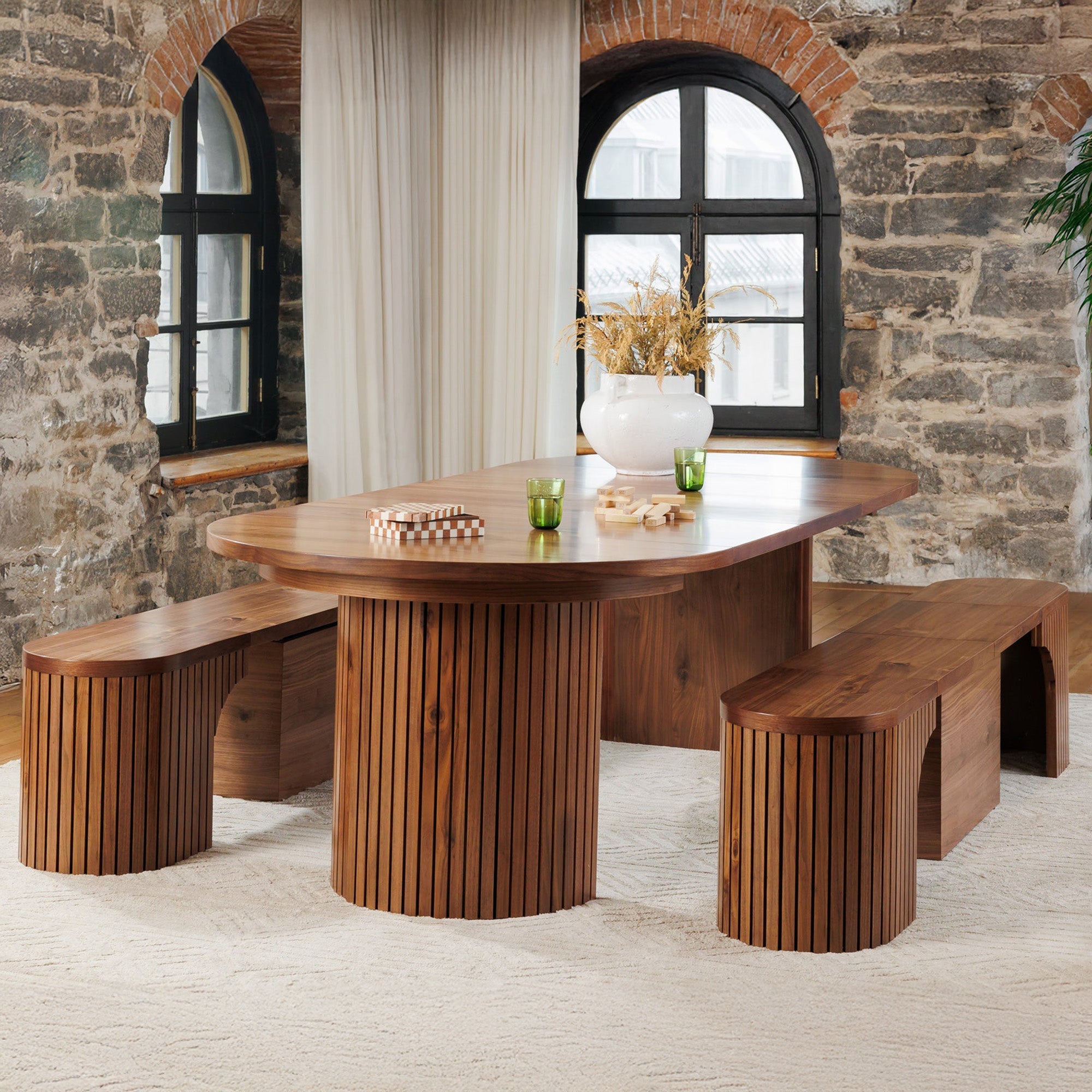 Transformer - Banc Rond - Noyer Royale