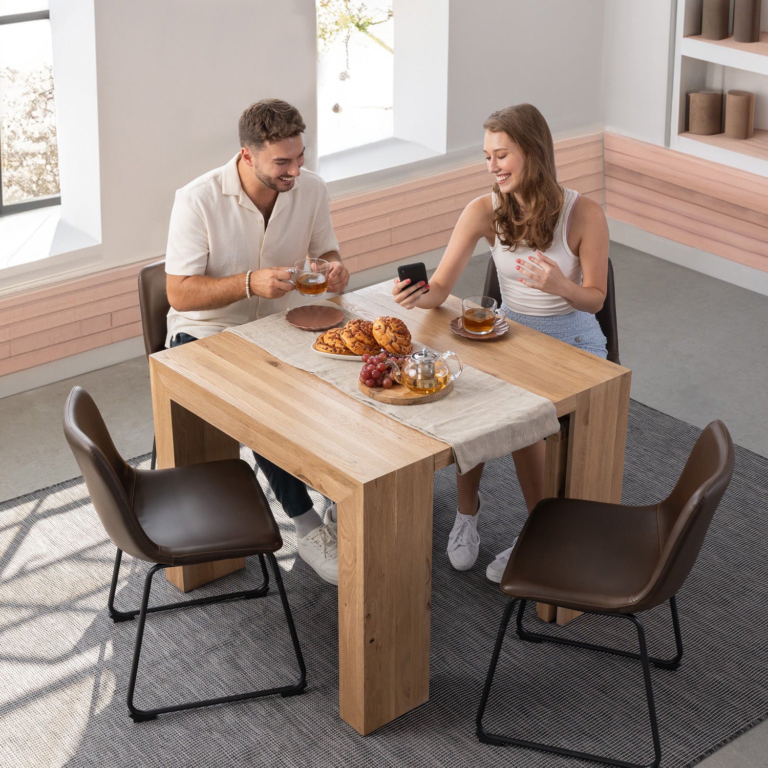 Transformer - Dining table - Scandinavian oak