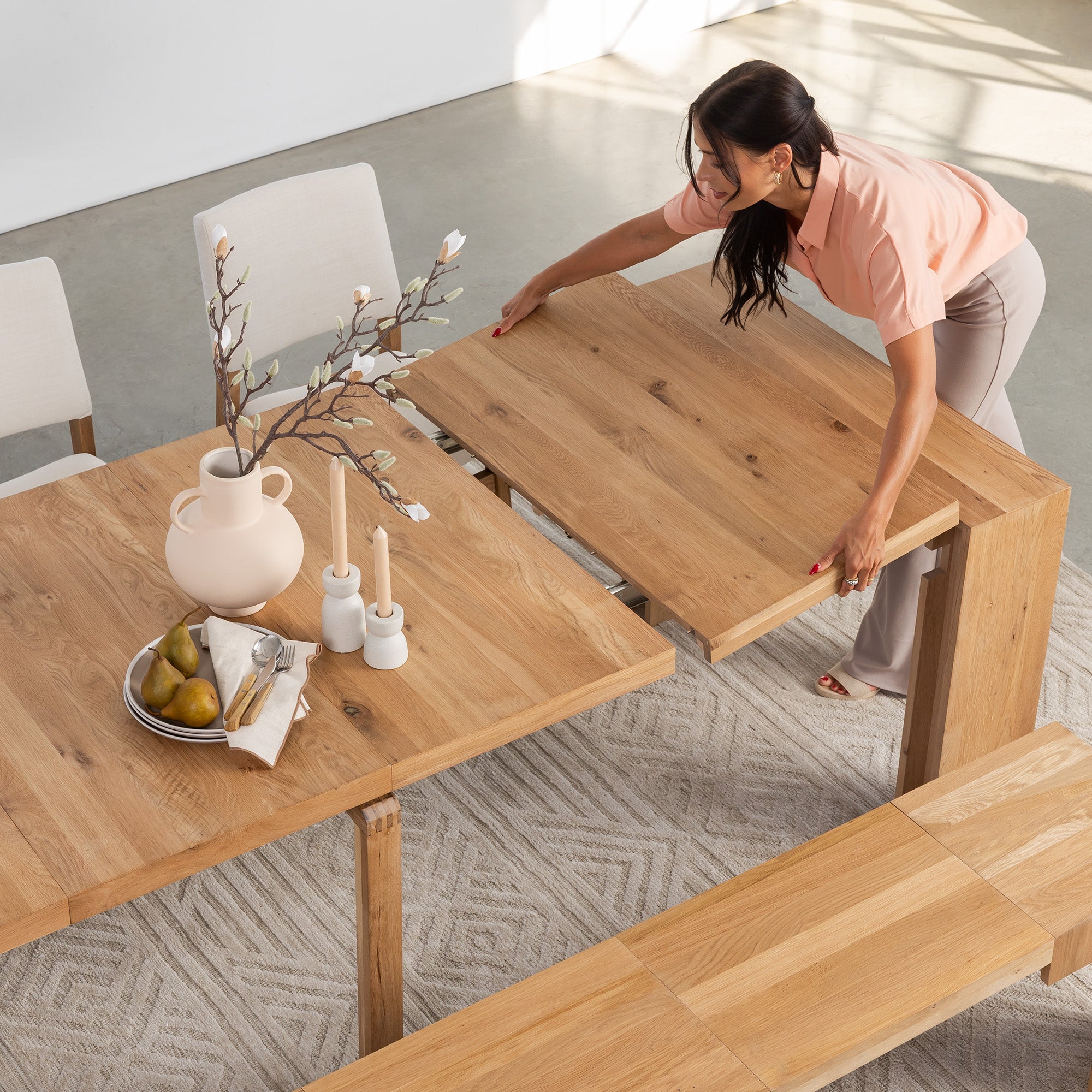 Transformer - Dining table - Scandinavian oak