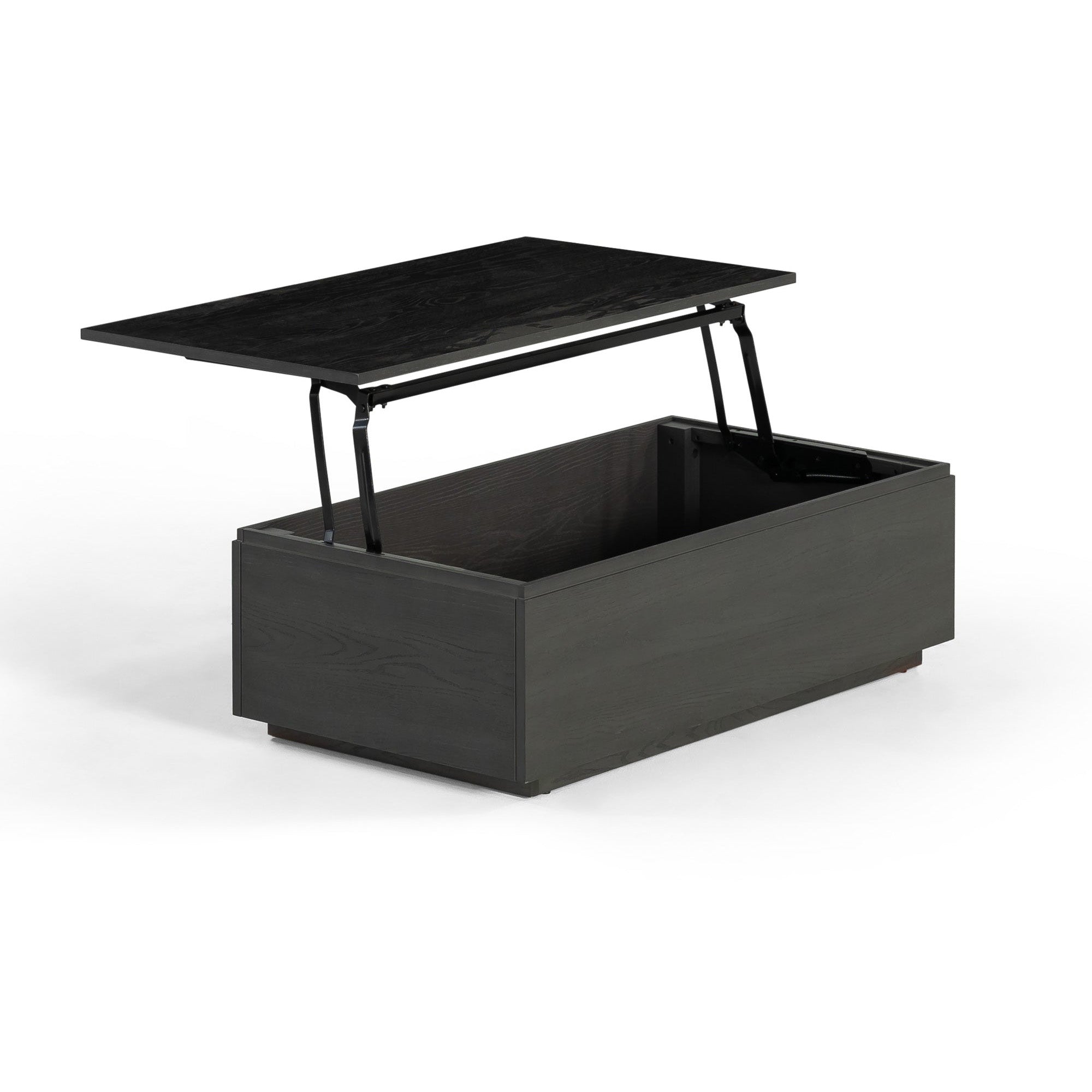 Transformer - Coffee Table with Panel Storage - Smoked Hickory