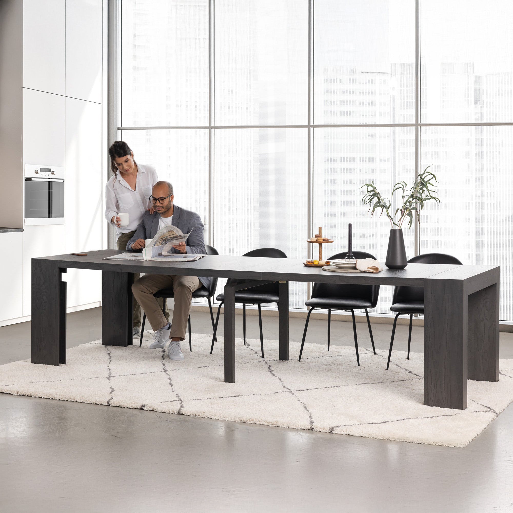 Transformer - Dining Table - Smoked Hickory