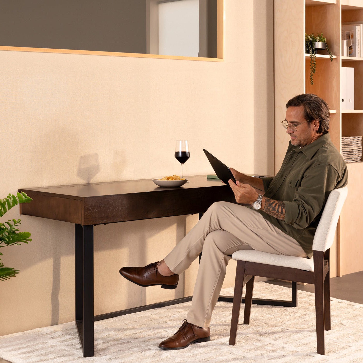 Transformer - Table to Desk - Dark Walnut