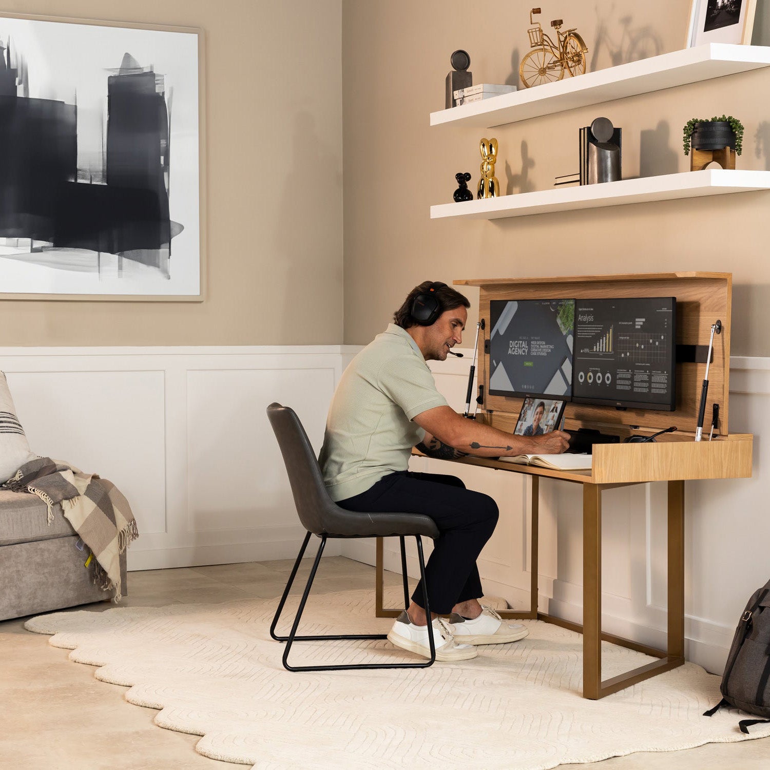 Transformer - Table to Desk - Scandinavian oak