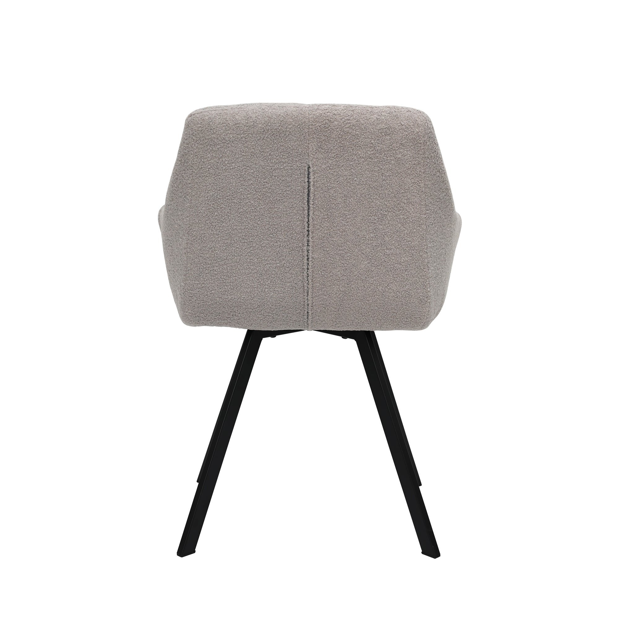 Selene - Dining Chair - Grey Boucle Fabric