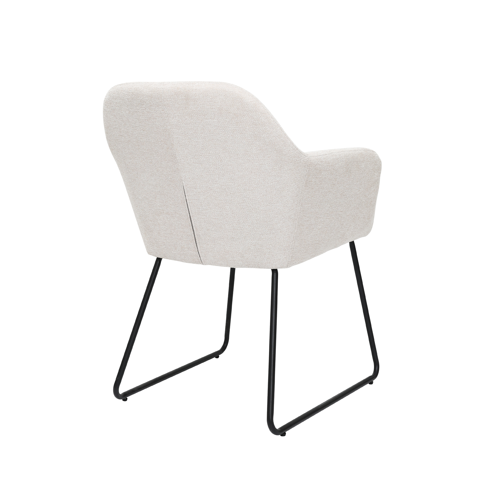 Amara - Dining Chair - Beige Linen Fabric
