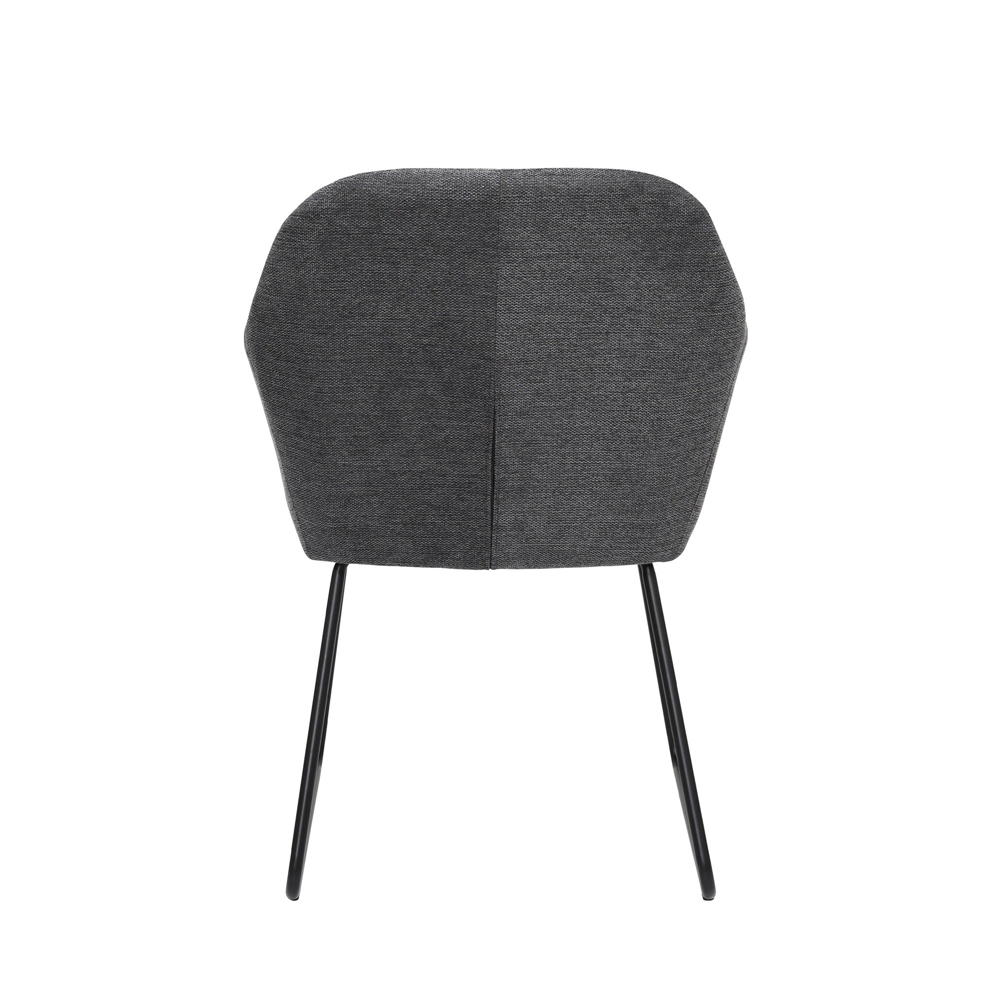 Amara - Dining Chair - Dark Grey Linen Fabric