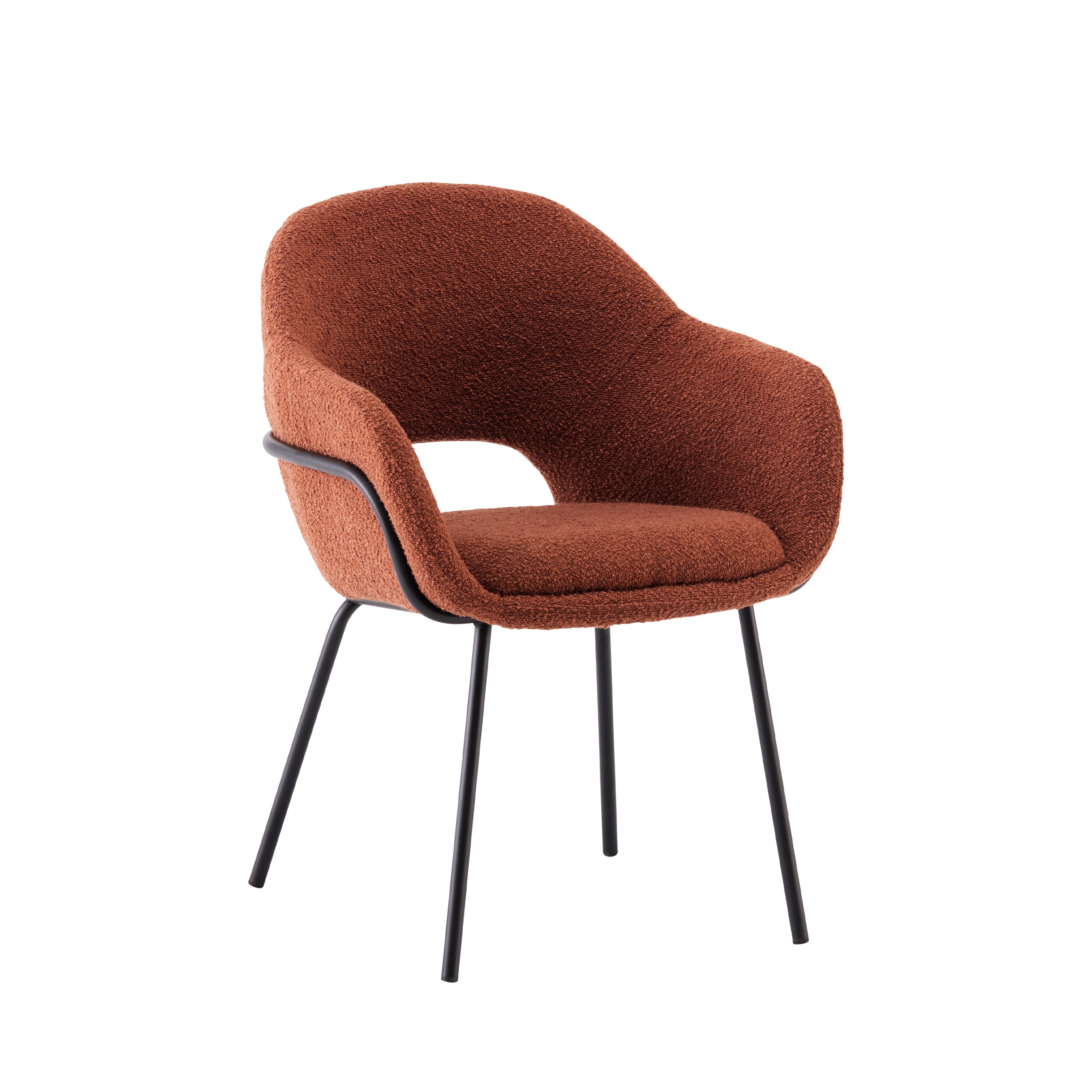 Marrisa - Dining Chair - Rust Fabric