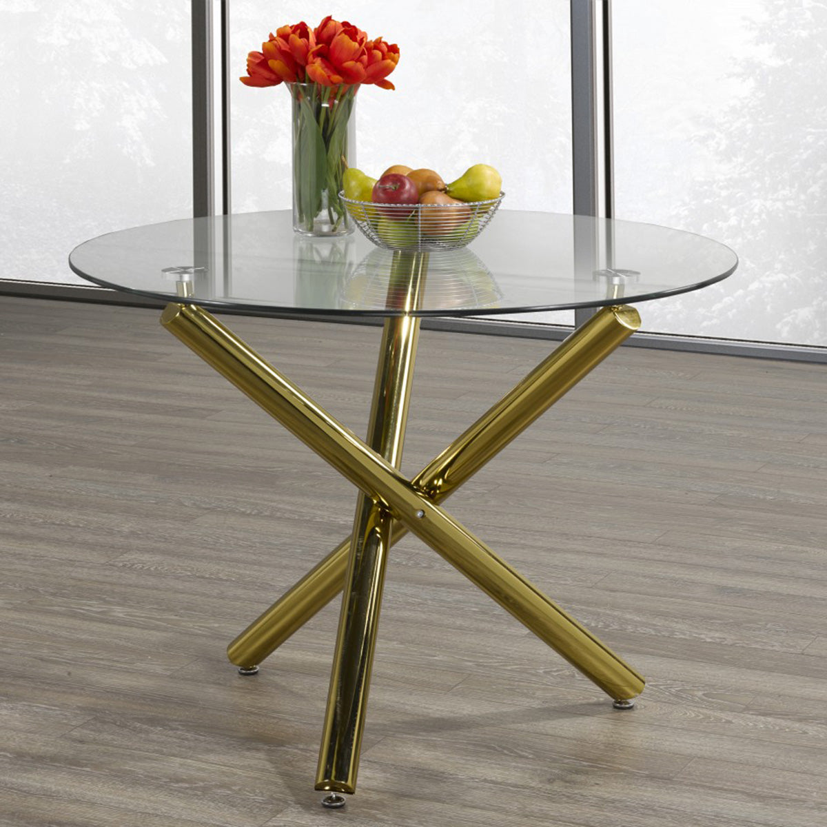 Ophelia - Dining Table - Tempered Glass