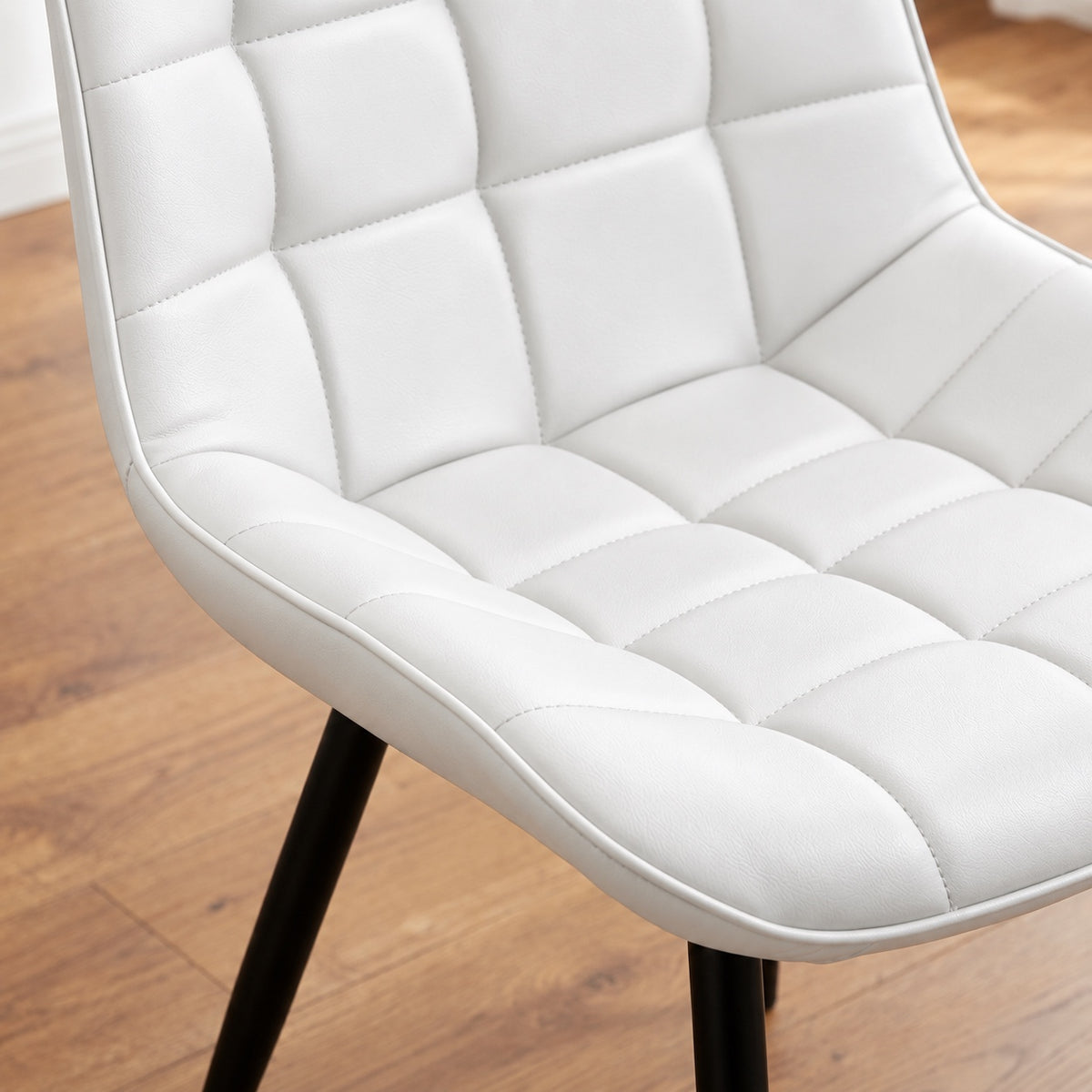 Aurora - Dining Chair - White PU Leather