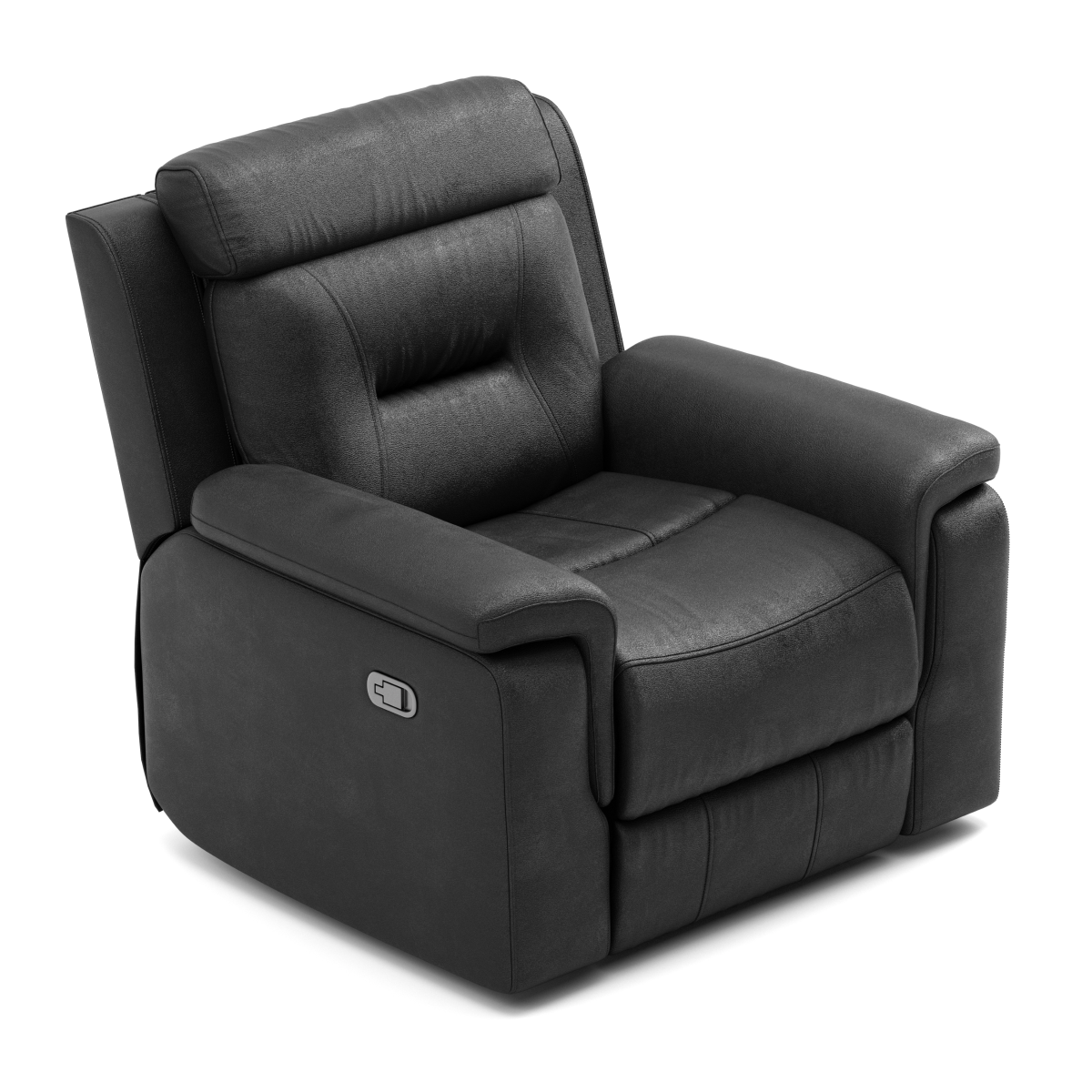 Nelson - Reclining Armchair - Black Leather