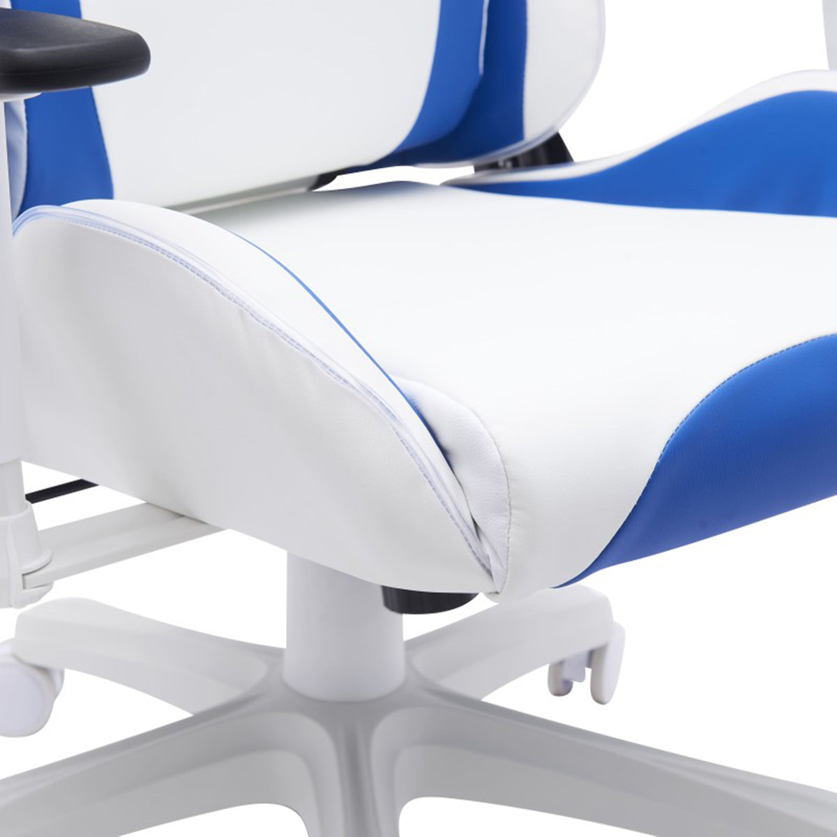 Office Chair - Gaming / PU Leather White / Blue