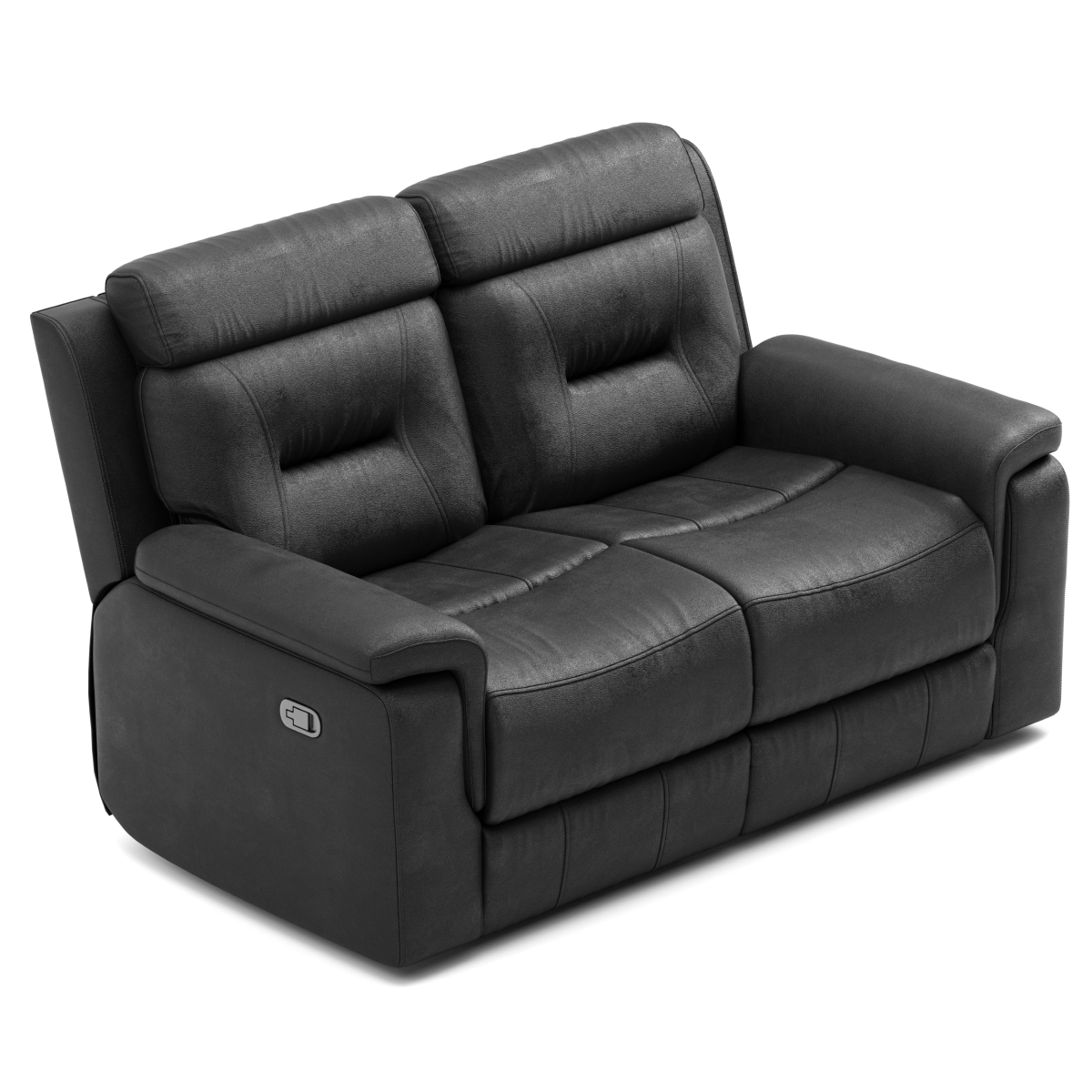 Nelson - Reclining Loveseat - Black Leather