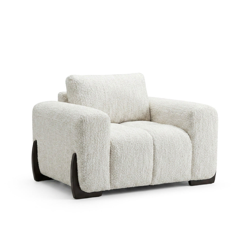 Boreal - Fauteuil - Tissu Bouclé Ivoire