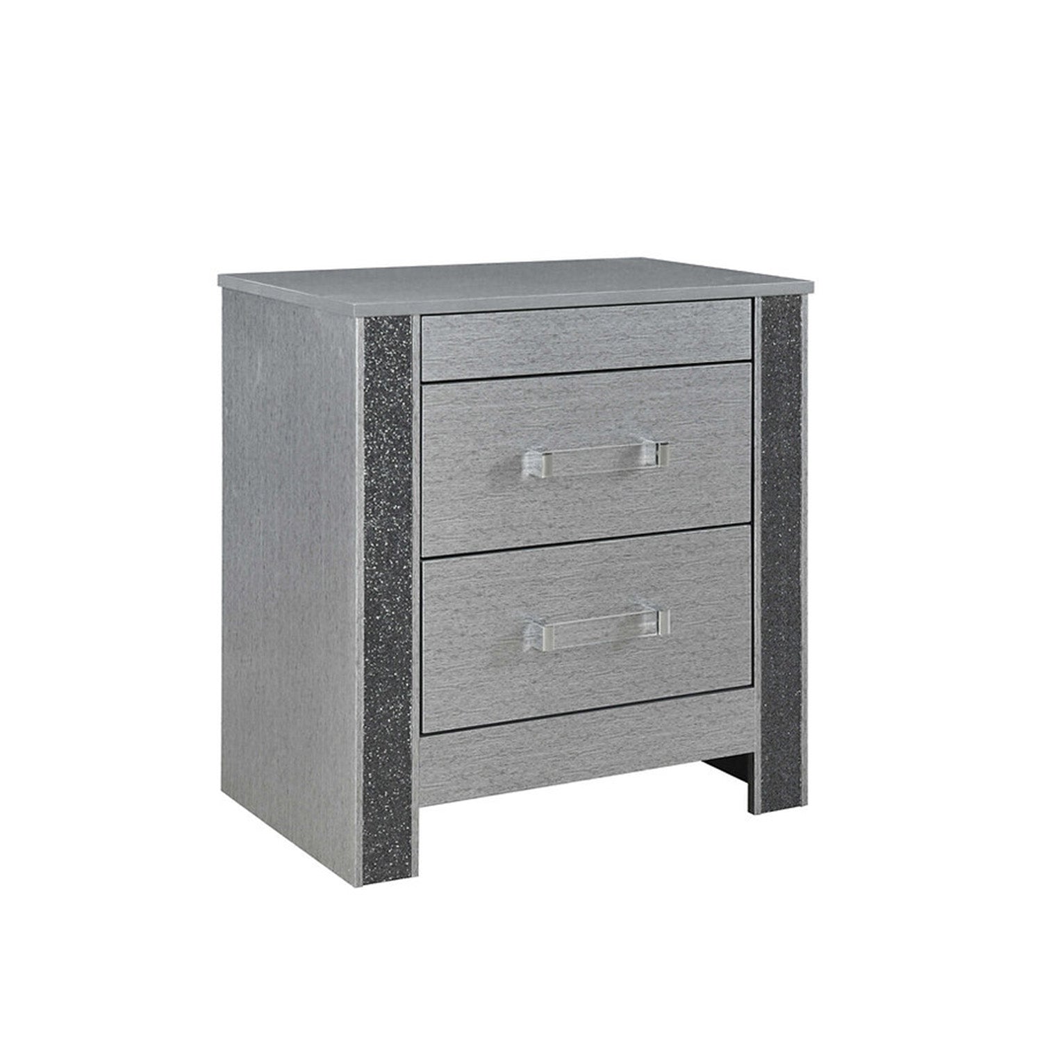 Avenzo - Nightstand - Silver