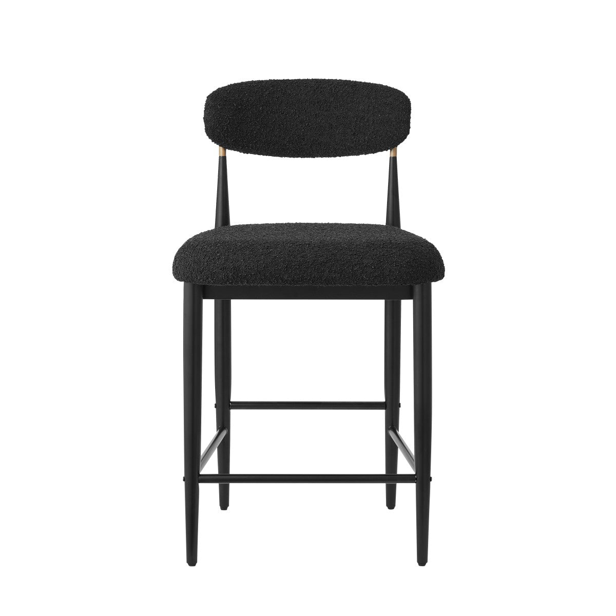 Kodi - Counter Stool - Black Bouclé
