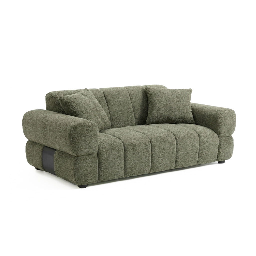 Avalon - Loveseat - Green Bouclé Fabric