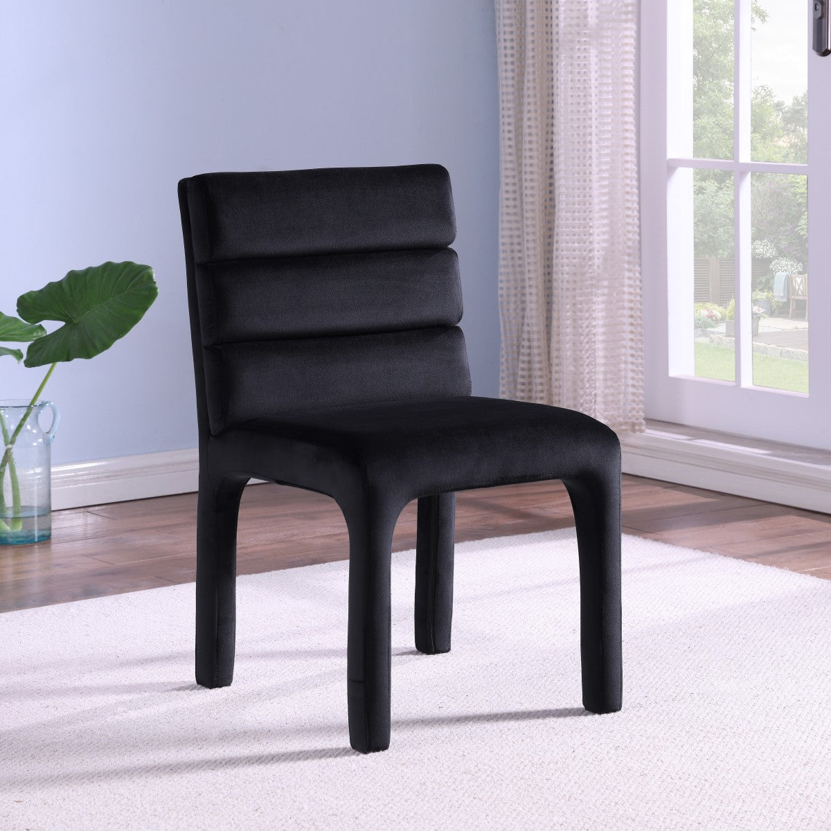 Megara - Dining Chair - Black Velvet