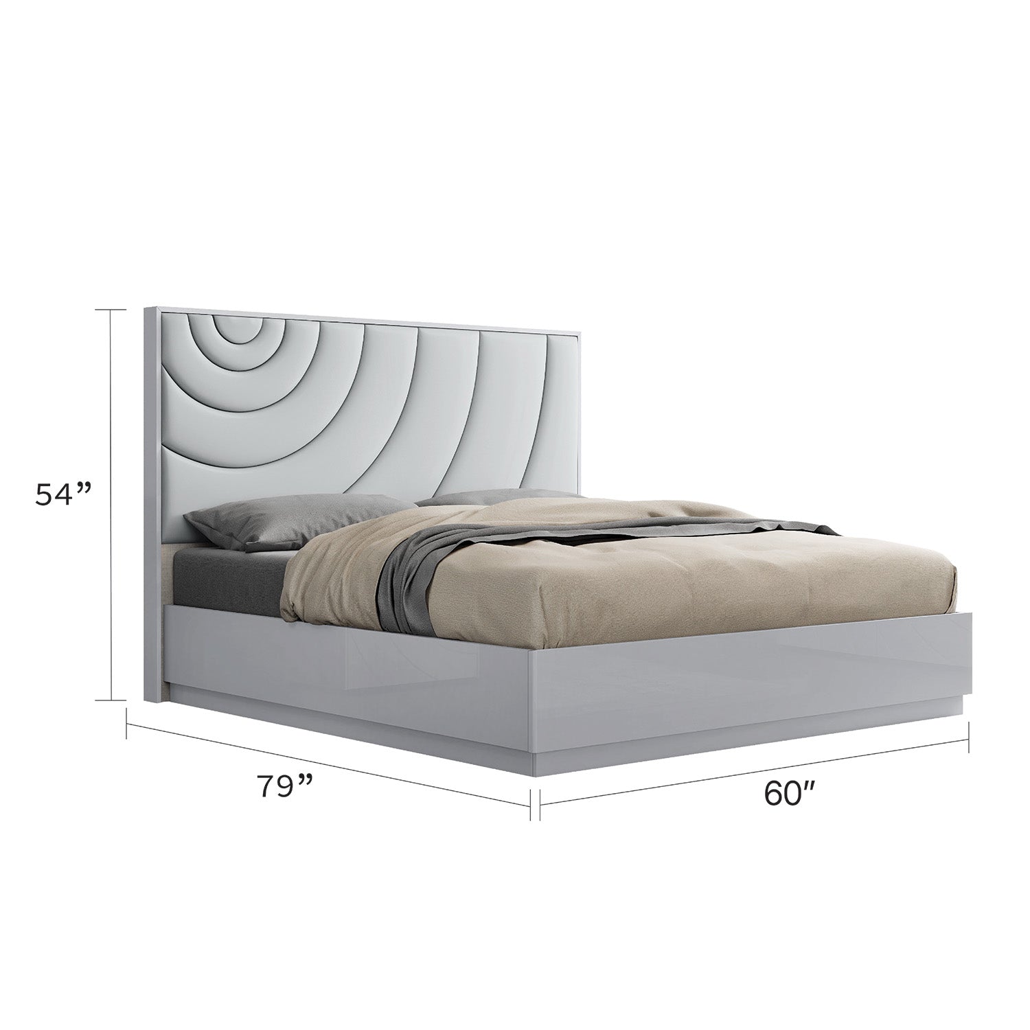 Aveline - Queen Bed - Grey