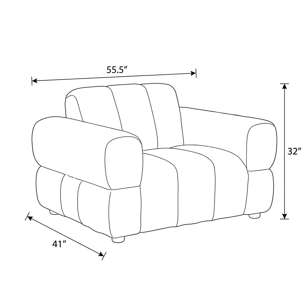 Avalon - Armchair - Beige Fabric