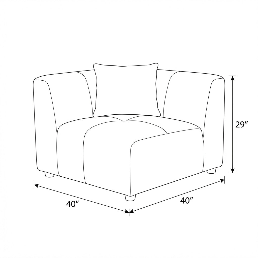 Canopy - Module d'angle (coin) - Tissu bleu