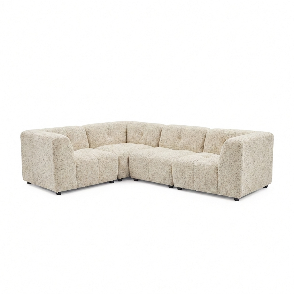 Canopy - Sofa Sectionnel Modulaire Reversible - Tissu Beige