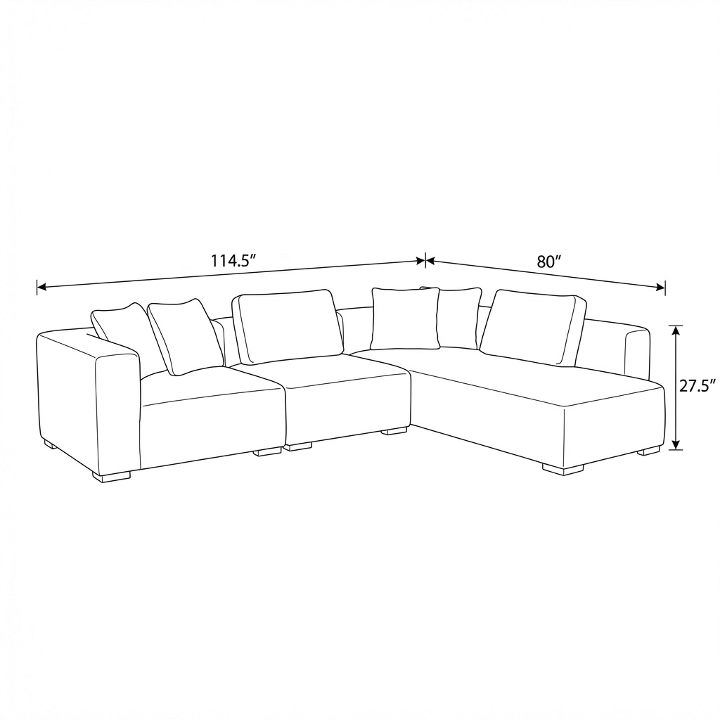 Flex - Sofa Sectionnel Modulaire - Tissu Gris