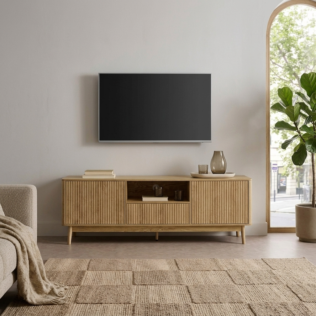 Liam - TV Stand - Walnut - 72 in