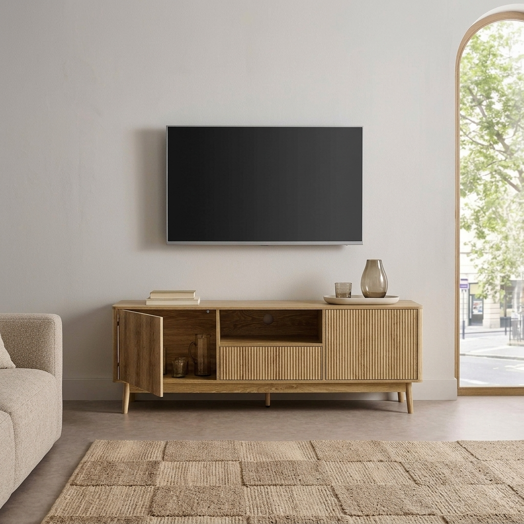 Liam - TV Stand - Walnut - 72 in