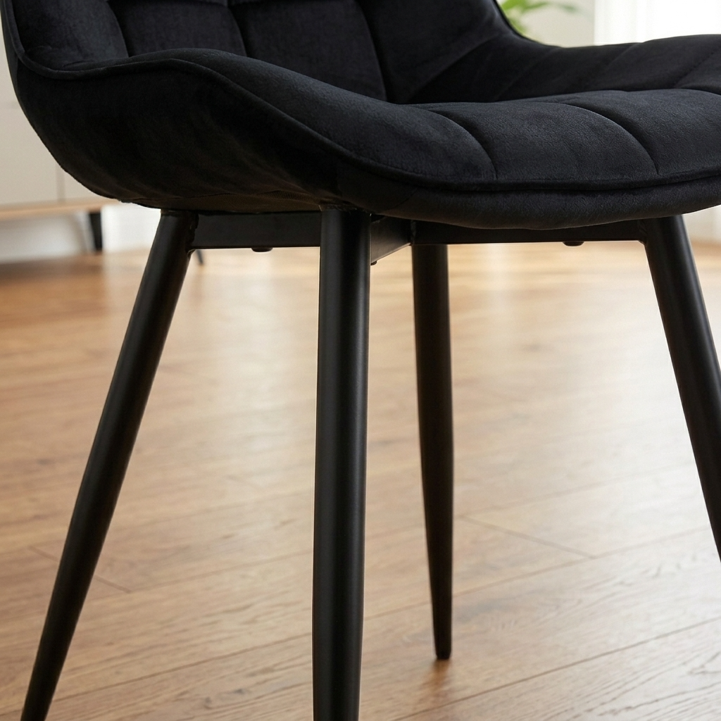 Aurora - Dining Chair - Black Velvet
