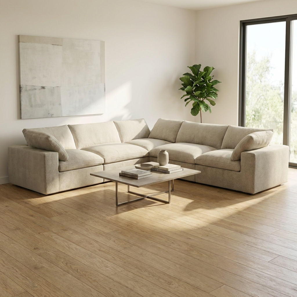 Cozy - Sofa Modulaire Sectionnel - Tissu Beige