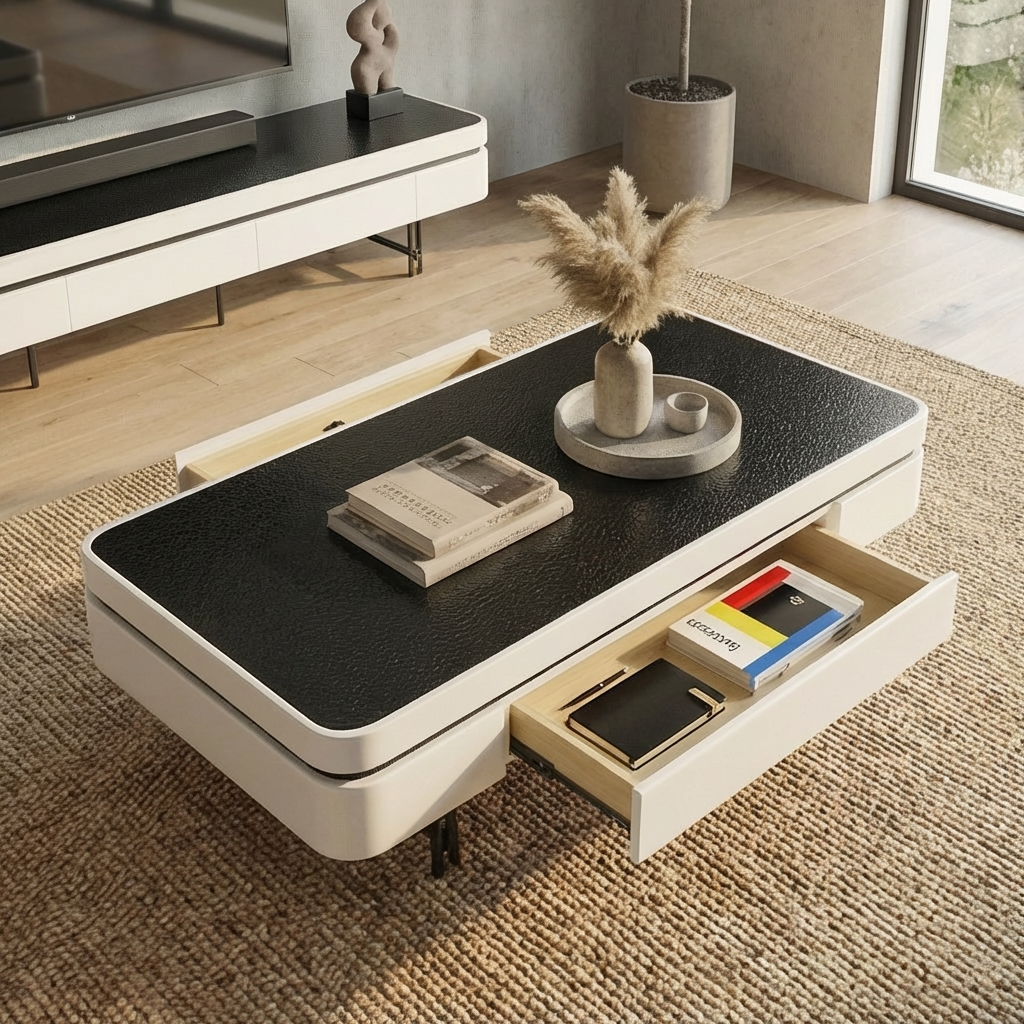 Bram - Coffee Table - White