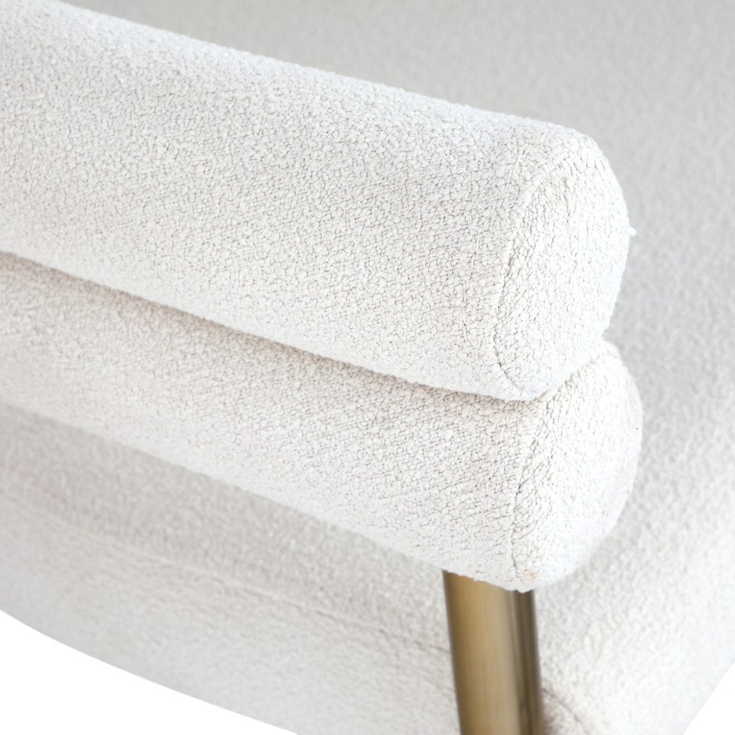 Allure - Dining Chair - Cream Bouclé Fabric