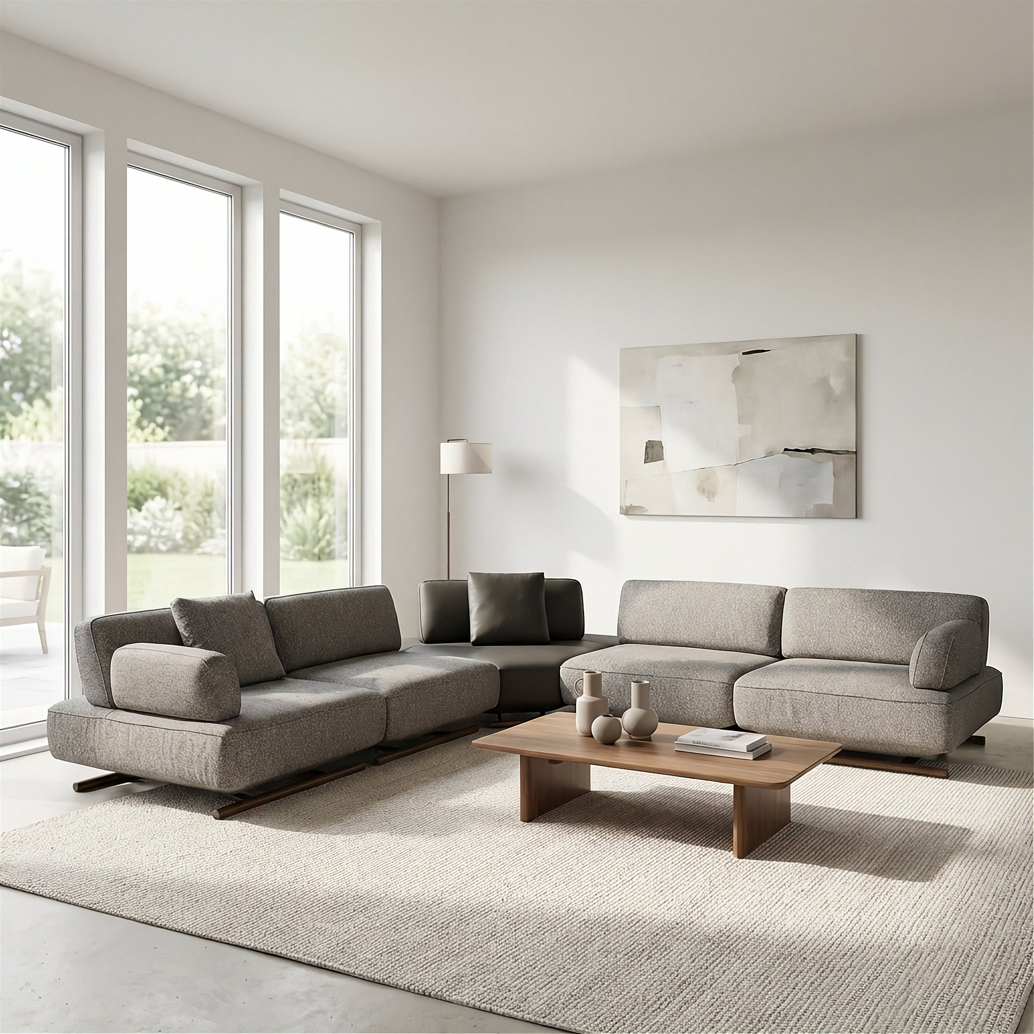 Mila - Sectionnel Modulaire - Brun