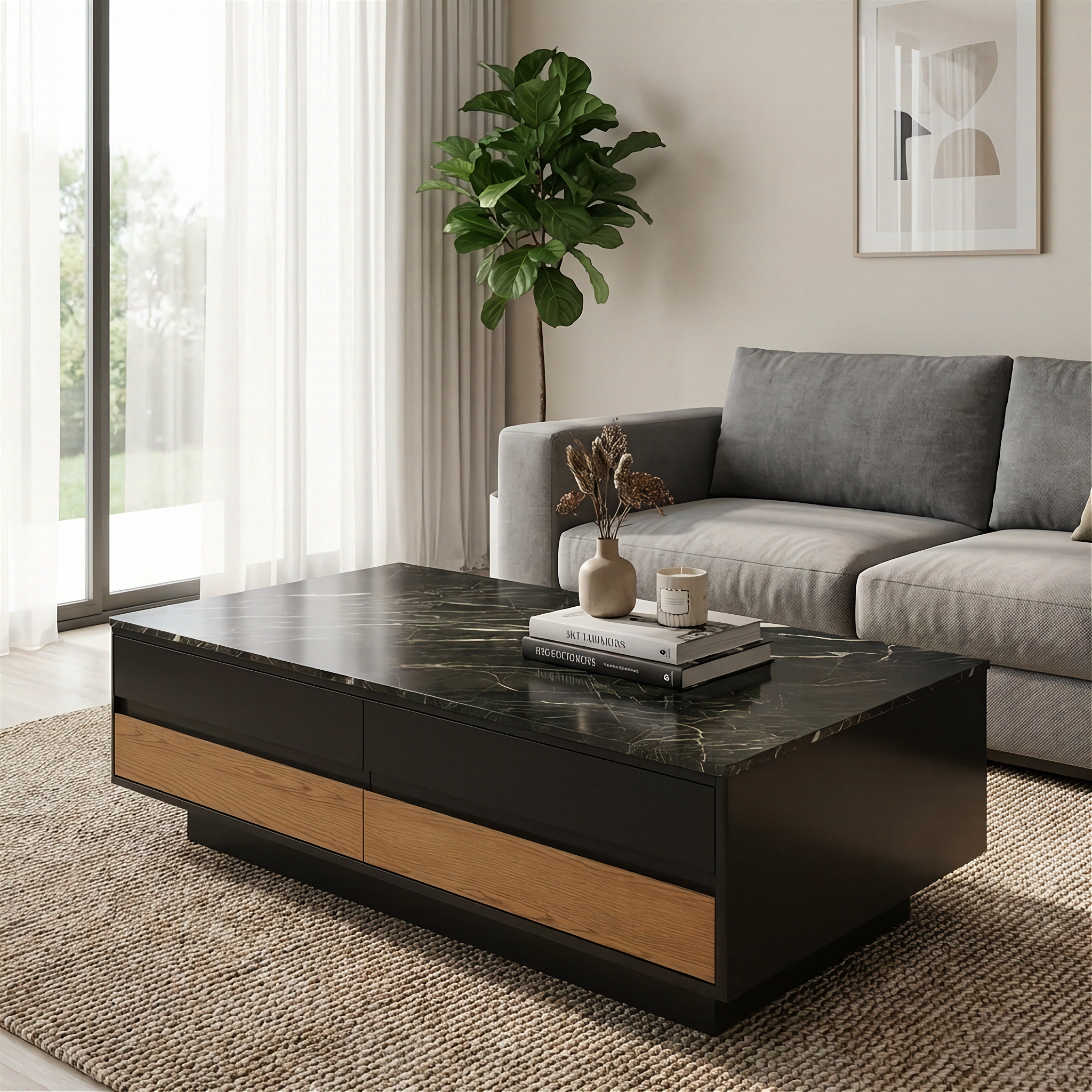 Verona - Table Basse - Noir