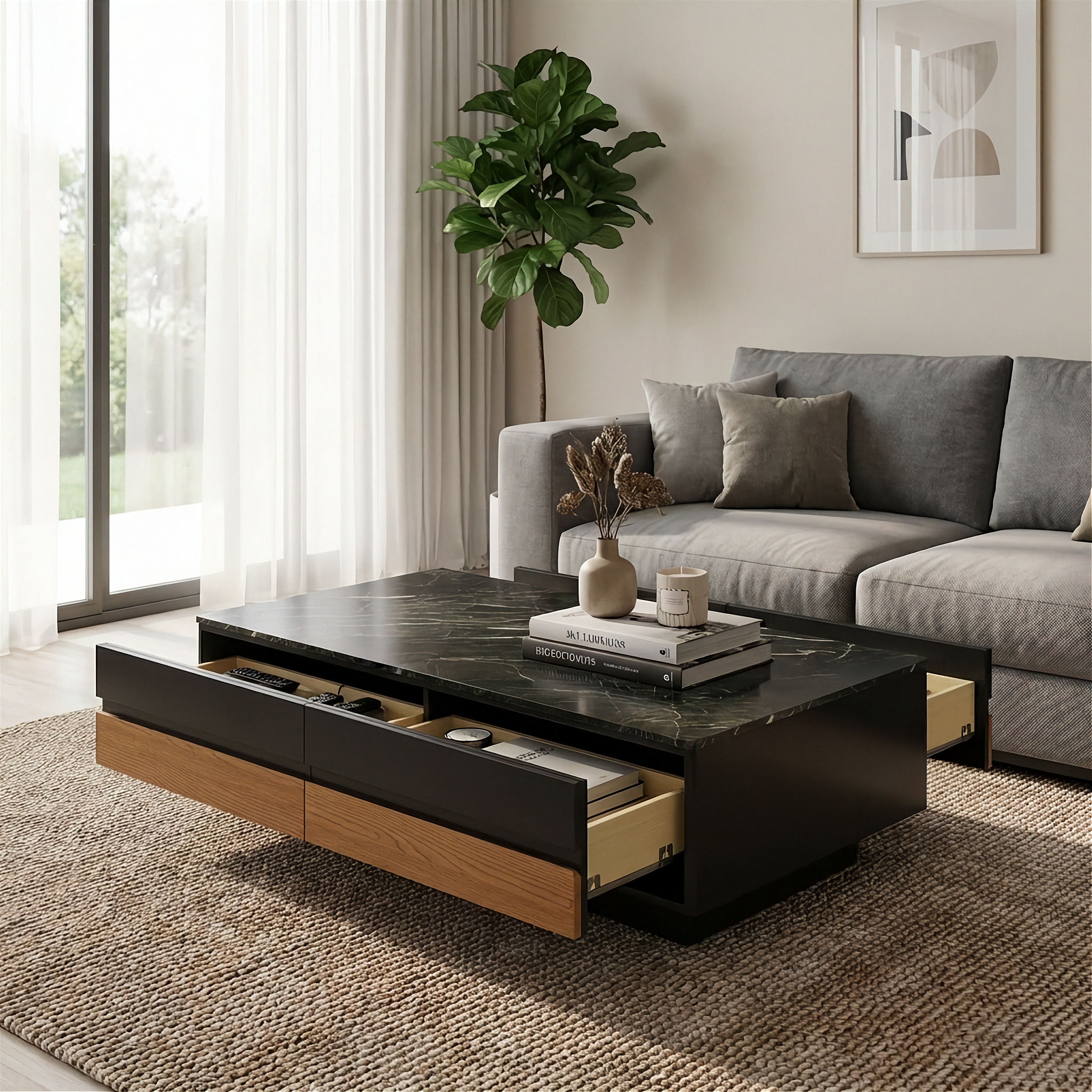 Verona - Table Basse - Noir